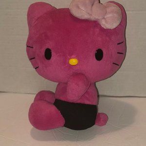 𝅺pink hello kitty side pose plush animal